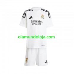 Camisola Real Madrid Criança Equipamento Primeiro 2024-2025 Manga Curta